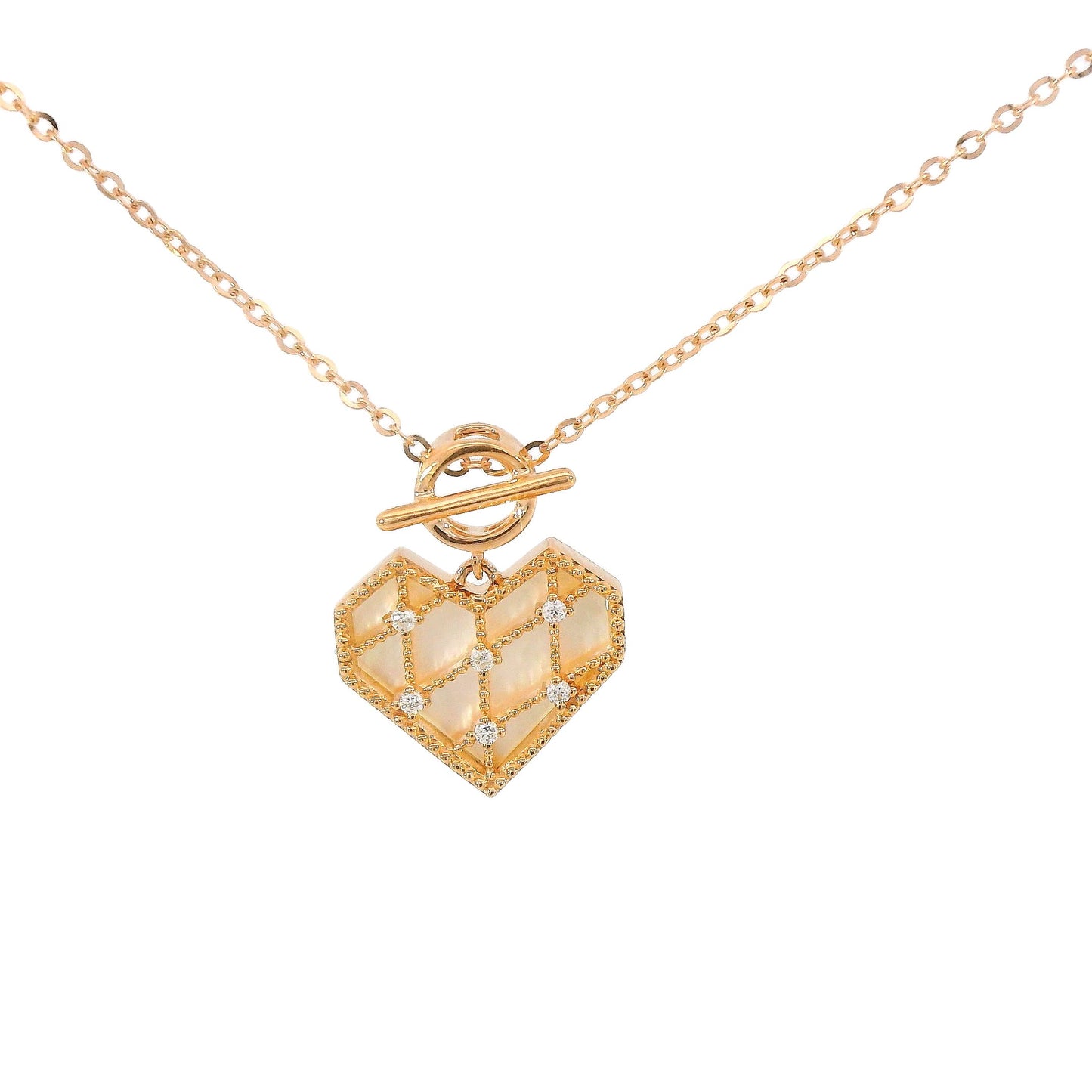 18k Diamond Heart Necklace