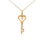 18k Diamond Pendant - Key