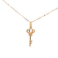 18k Diamond Pendant - Key