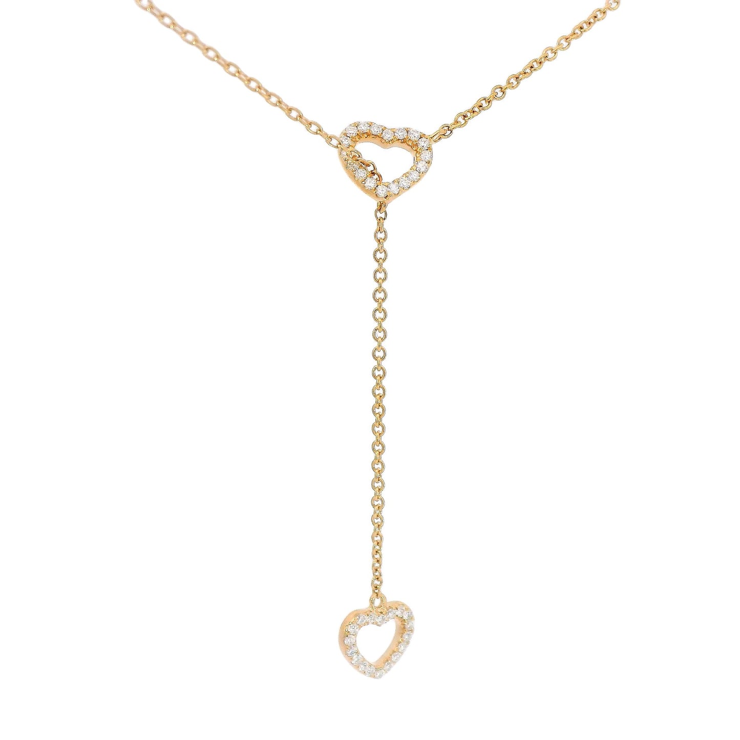 18k Diamond Heart Necklace