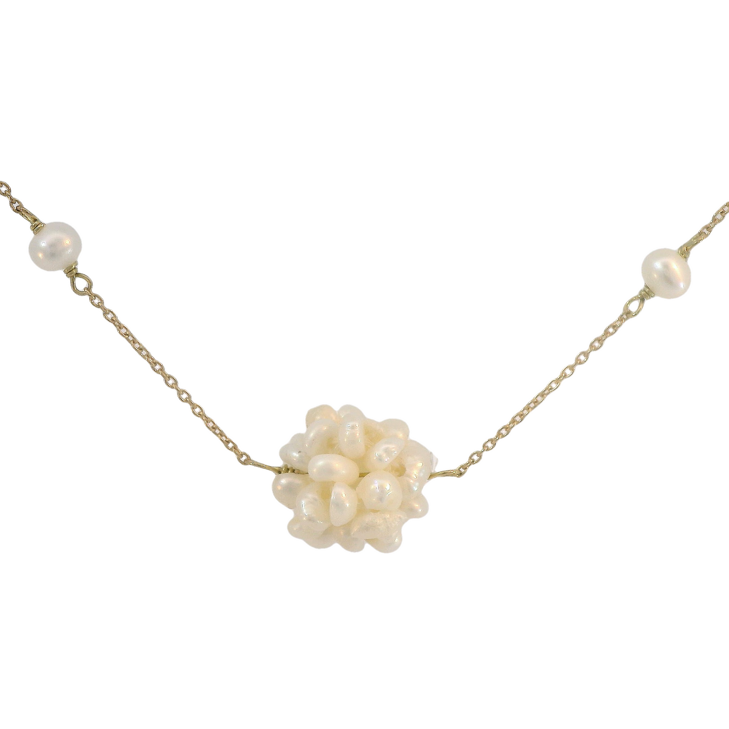 Cluster Pearls Necklace