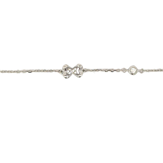 18k Diamond Bracelet - Bow